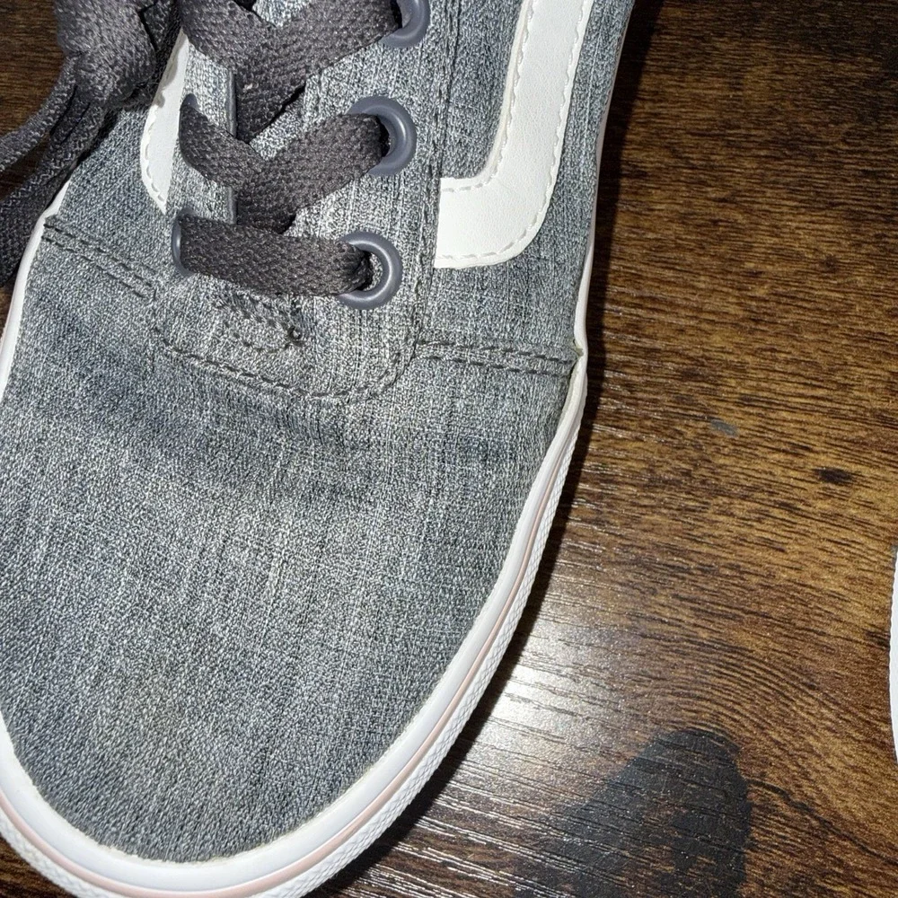 Vans Ward Low Gray Pink Skate Shoes Womens Size 9 Canvas Lace Up Sneakers - Picture 7 of 7